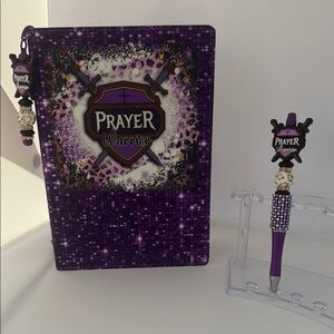 Purple Prayer Warrior Journal, Bookmark and Pen Set